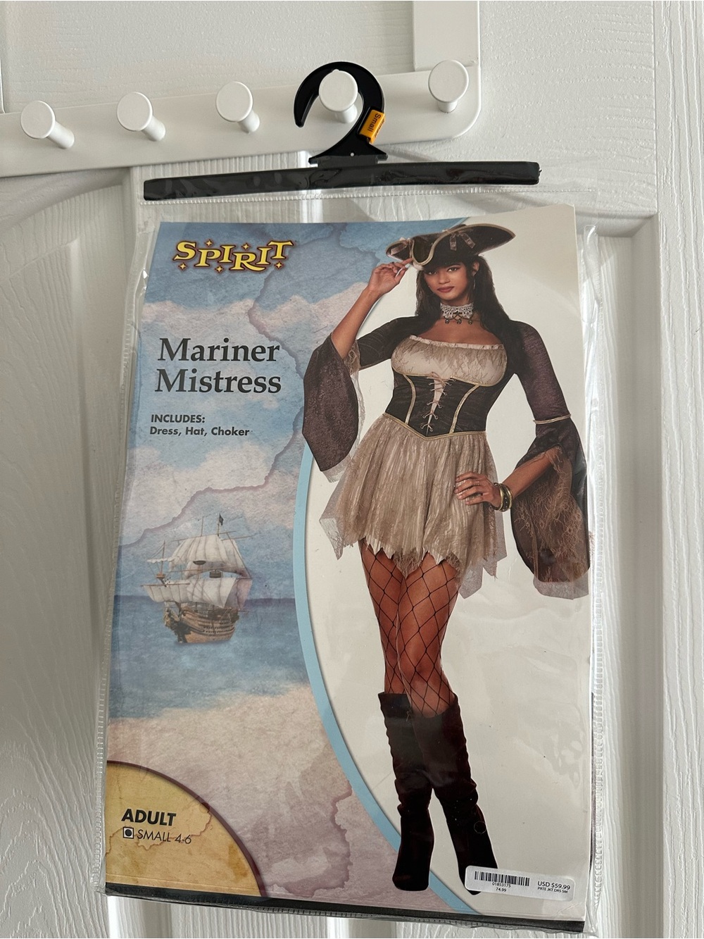 Spirit Mariner Mistress Costume - Black, Cream